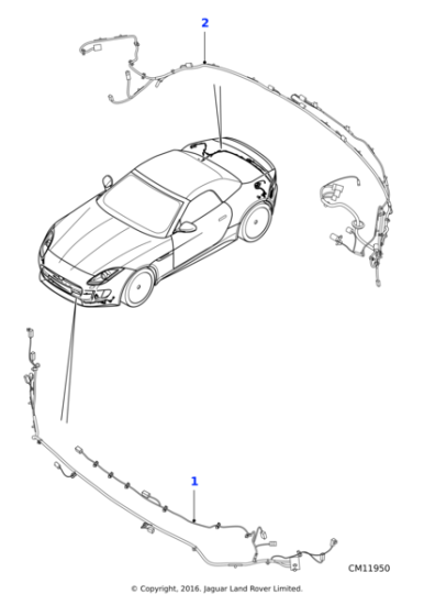 T2R14435 - Jaguar Bumper harness