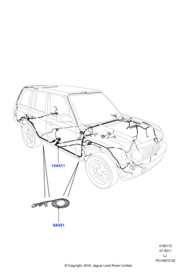 YMD507210 - Land Rover Wire