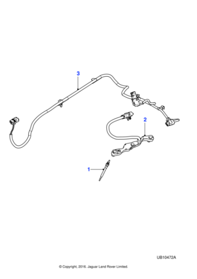 JDE38981 - Jaguar Heater plug harness