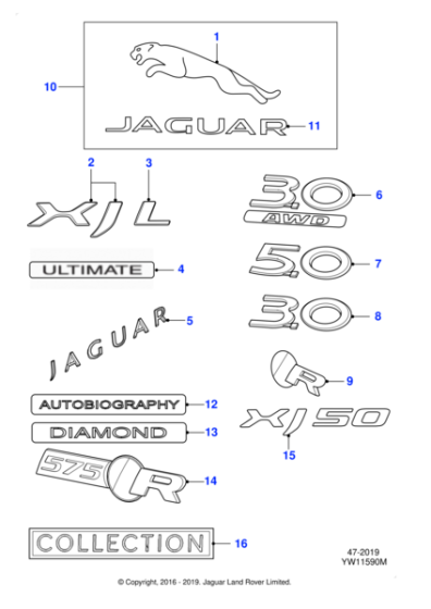 C2D60321 - Jaguar Badge