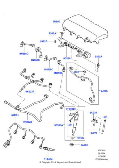 LR054612 - Land Rover O-Ring