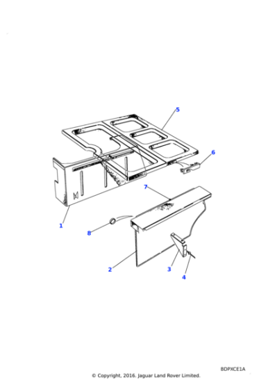 MXC5650AUE - Land Rover Tray-console picnic