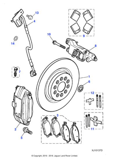 C2C6169 - Jaguar Flexible hose