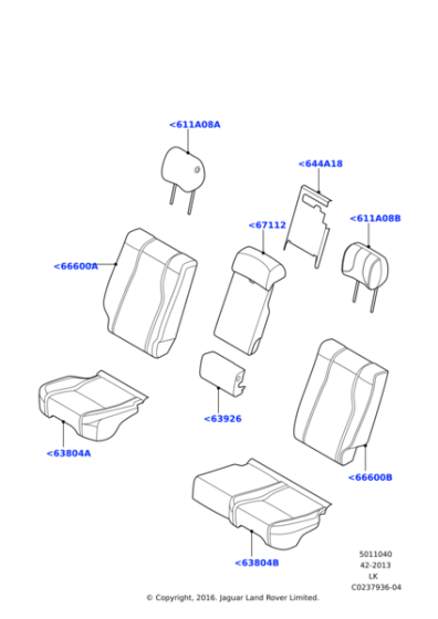 LR060242 - Land Rover Armrest