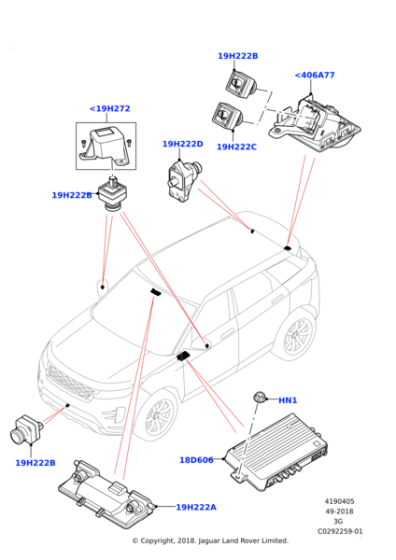 LR135287 - Land Rover Camera