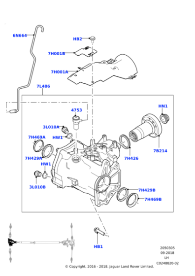 LR065707 - Land Rover Tube - Crankcase Ventilation