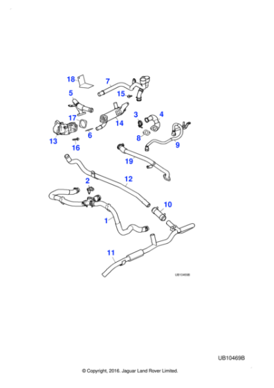 JD61700 - Jaguar Hexagonal head flanged bolt