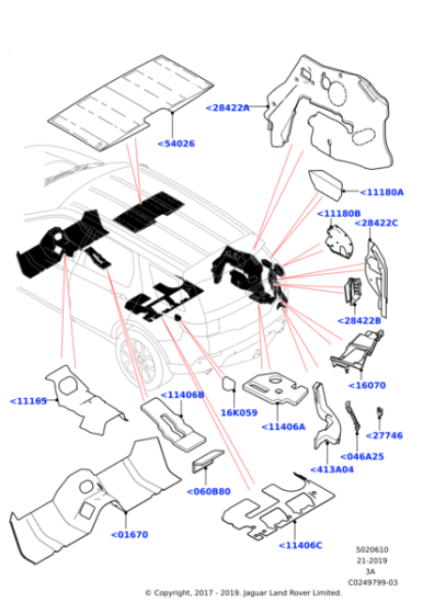 LR061339 - Land Rover Insulator