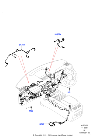 LR136331 - Land Rover Wiring