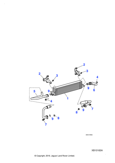 C2C38597 - Jaguar Oil cooler