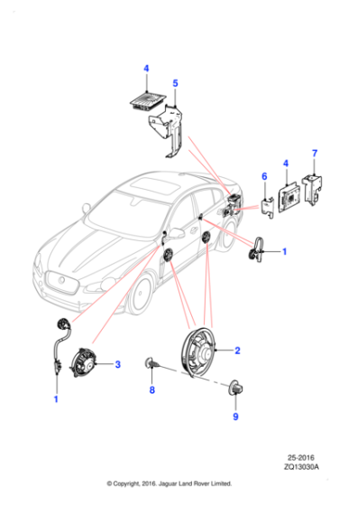 C2Z21822 - Jaguar Mounting bracket