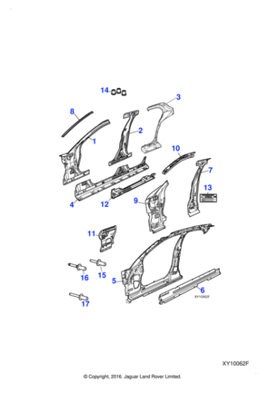 C2C22780 - Jaguar Sill panel