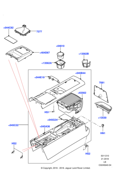 LR049414 - Land Rover Console