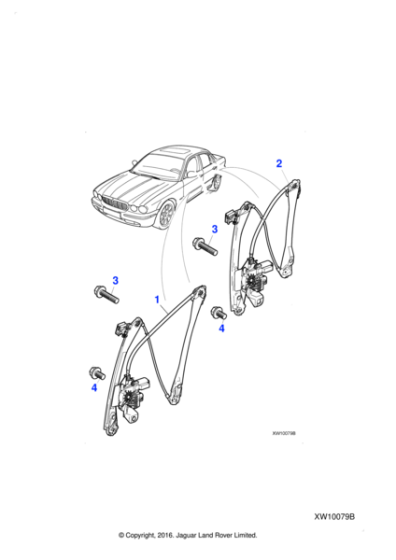 C2C35650 - Jaguar Window regulator