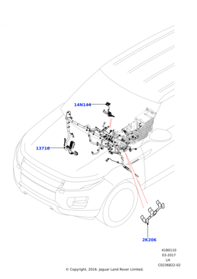 LR028354 - Land Rover Cable