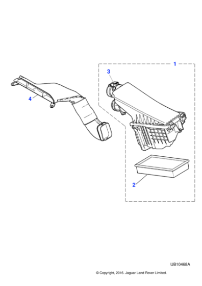 C2C12919 - Jaguar Air flow sensor