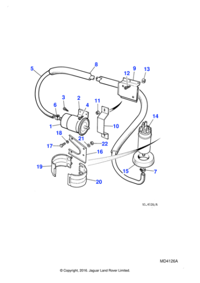 JLM20682 - Jaguar Fuel filter