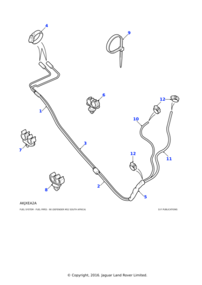 2943147 - Land Rover Pipe Fuel