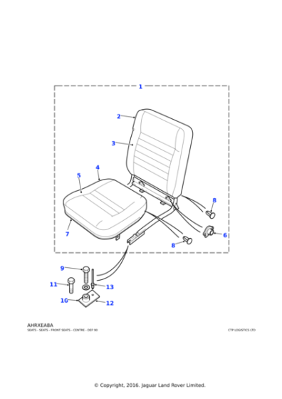 MXC2649RUY - Land Rover Cushion assembly-front seat