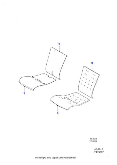 C2C40363 - Jaguar Squab heater element