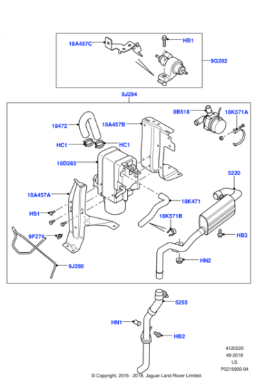 LR052346 - Land Rover Heater