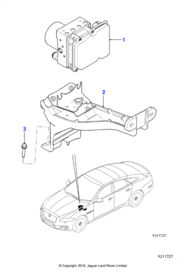 C2D46662 - Jaguar Anti lock brake modulator