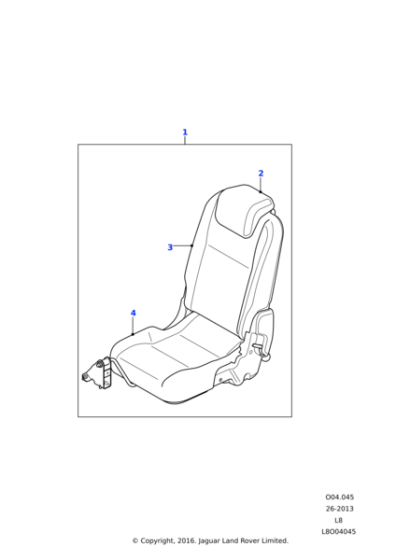 LR052745 - Land Rover Headrest