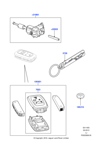 LR020365 - Land Rover Remote Control System