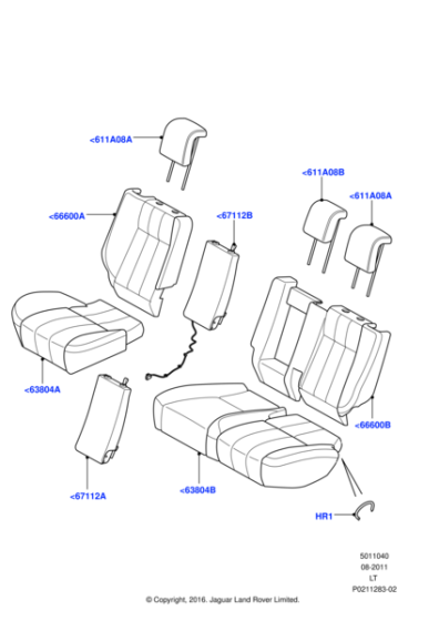 LR020264 - Land Rover Head Rest