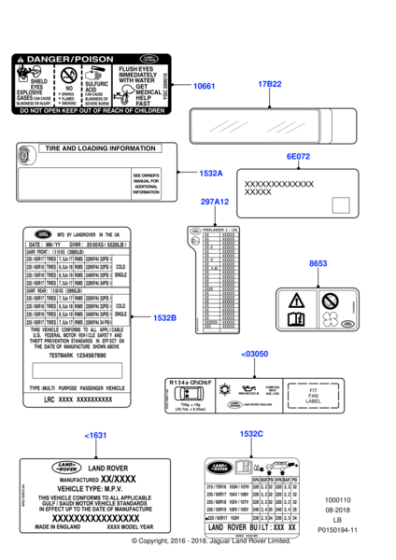 LR034192 - Land Rover Decal