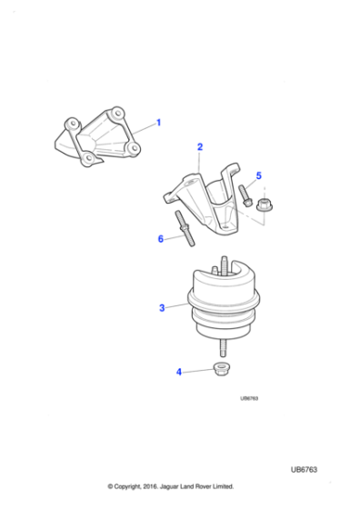 C2C31215 - Jaguar Engine mounting