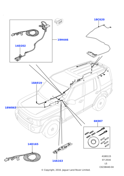 LR030309 - Land Rover Wiring