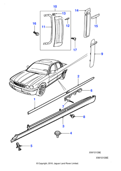 C2C31253 - Jaguar Retaining clip