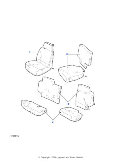 STC50057SMK - Land Rover Cover-seat forward facing