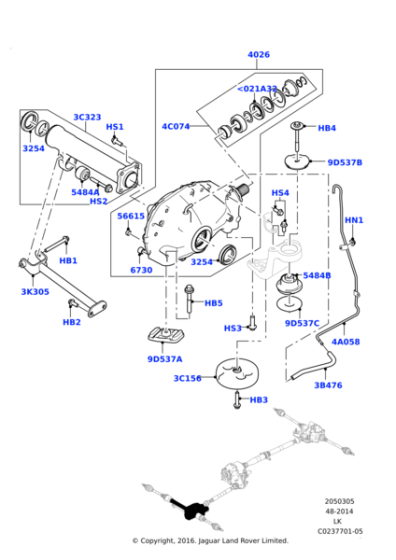 LR121135 - Land Rover Hose