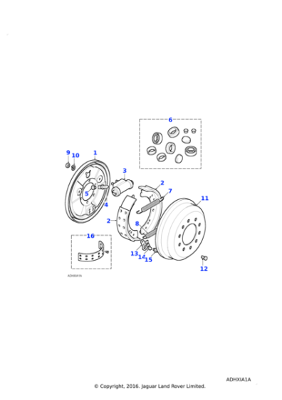 234957 - Land Rover Cover-dust rear brake