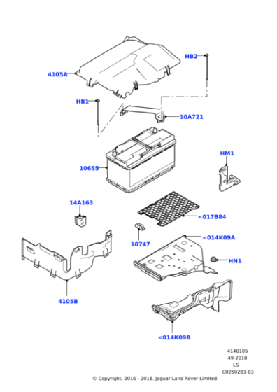 LR073414 - Land Rover Battery