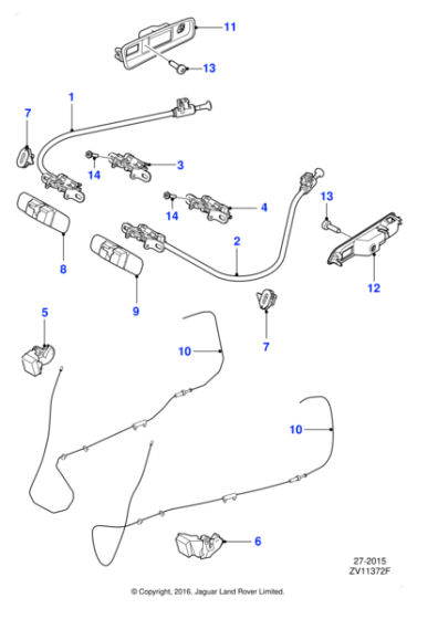 C2Z11402 - Jaguar Latch