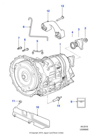 C2Z12281 - Jaguar Automatic gearbox