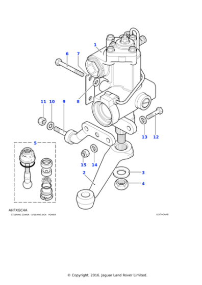 NT614041L - Land Rover Nut - Hex.