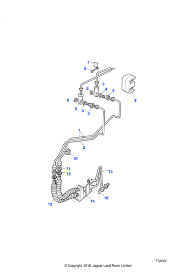 NTC7941 - Land Rover Pipe assembly brake