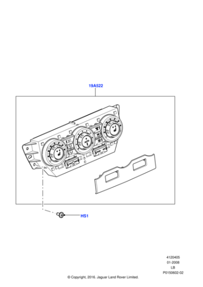 LR015483 - Land Rover Heater Control