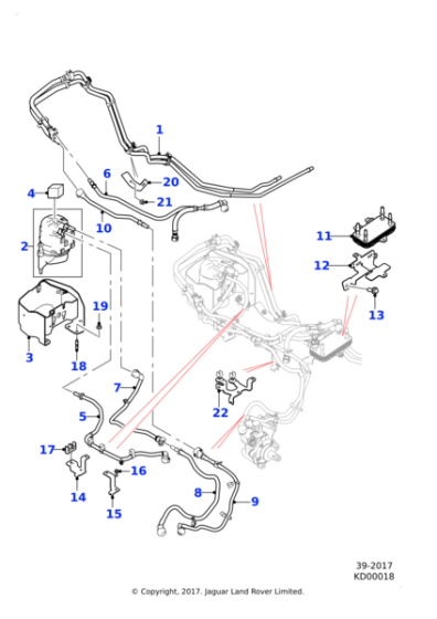 C2Z31953 - Jaguar Fuel hose