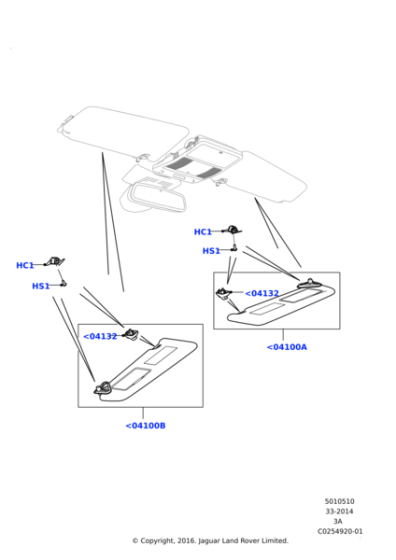 LR060406 - Land Rover Sunvisor