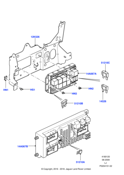 LR023679 - Land Rover Box - Fuse