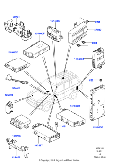 LR014323 - Land Rover Control