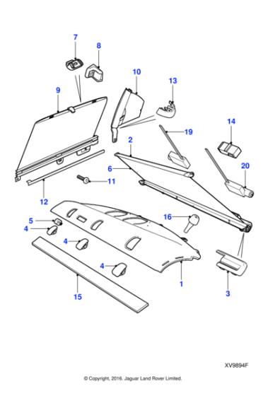 C2C10263LEG - Jaguar Retaining hook