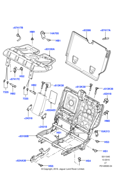 HXE500060PVJ - Land Rover Panel