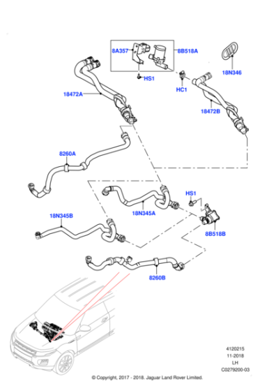 LR133926 - Land Rover Hose