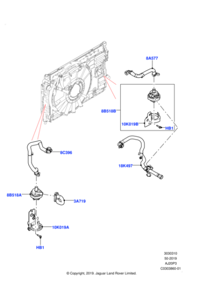 LR135306 - Land Rover Hose